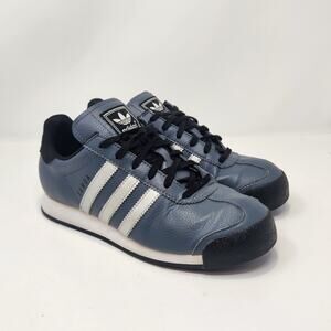 Adidas Original Samoa Slate Blue Silver Sneakers Youth Size 5.5 Tennis Shoes